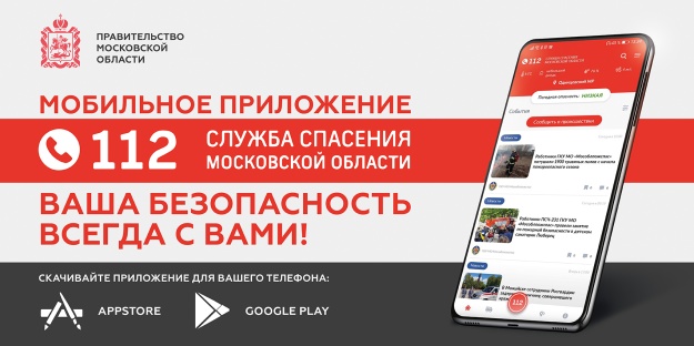 Жители Подмосковья более 12 тысяч раз обратились в службу спасения через мобильное приложение «112 МО»